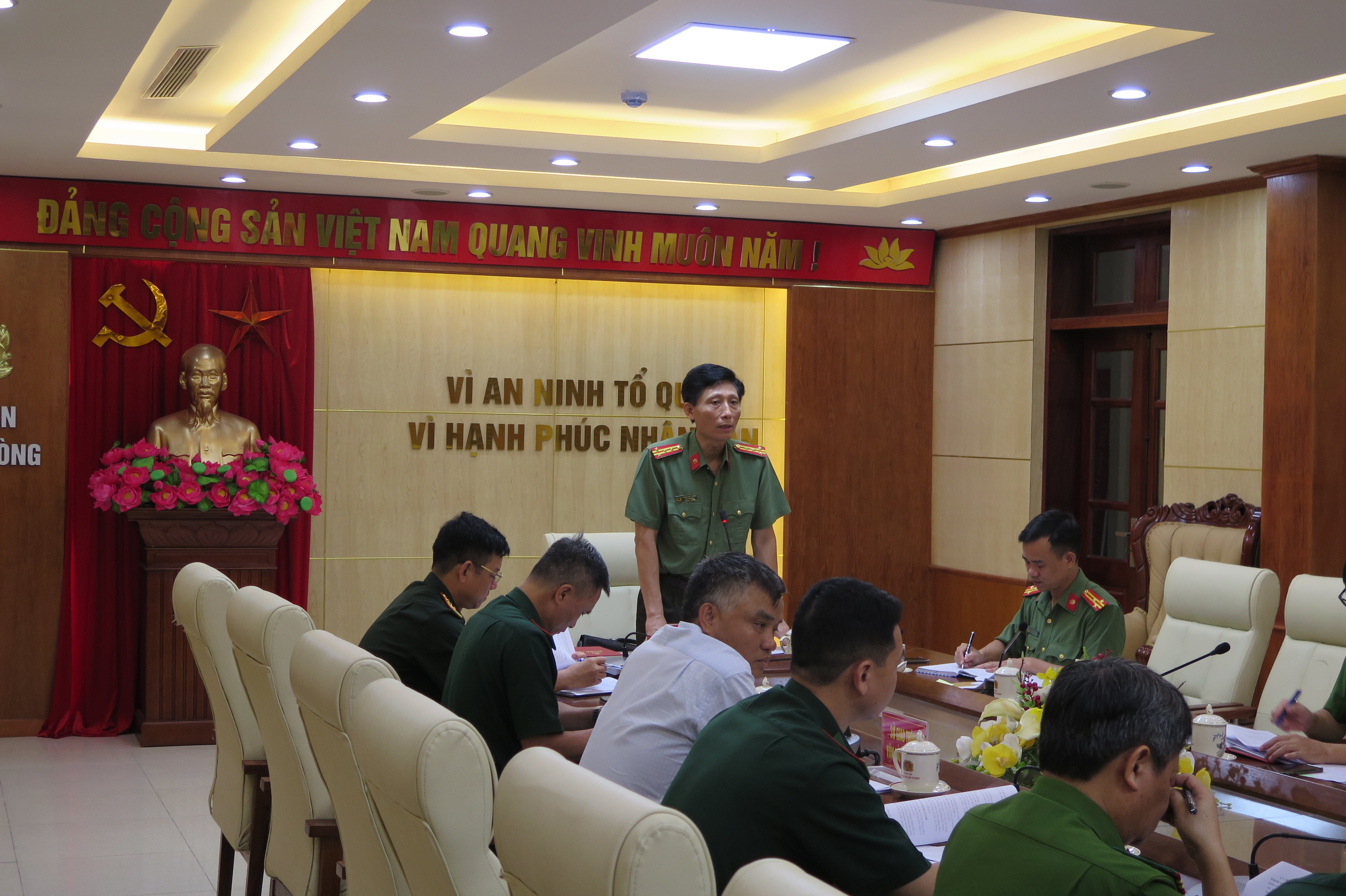 Sẵn sàng bảo đảm an ninh trật tự diễn tập Phòng thủ dân sự ứng phó siêu bão và tìm kiếm cứu nạn thành phố năm 2023